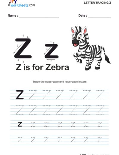Tracing  Letter – Z