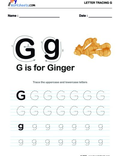 Tracing  Letter – G