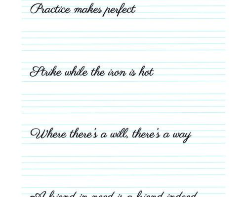 English Cursive Writing – 7