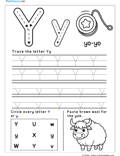 English Letter Tracing Worksheets – A to Z Printable Practice