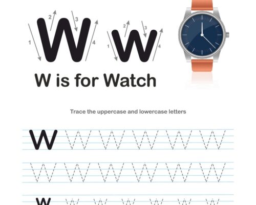 Tracing  Letter – W