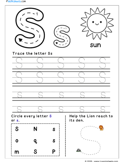 English Letter Tracing Worksheets – A to Z Printable Practice