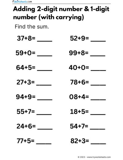 Maths – Grade 2 – Addition-1