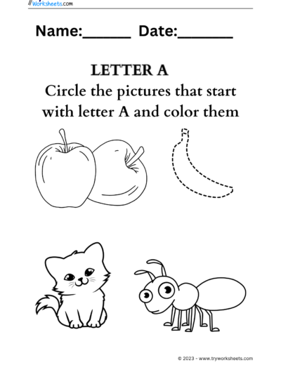 Letter Coloring – A