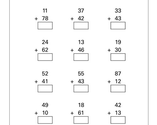 Math – Grade 1: Addition Worksheets