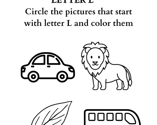 Letter coloring L