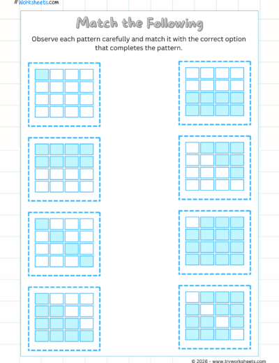 Logical Thinking Worksheets for UKG